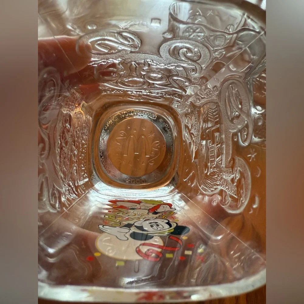 Set of 4 Disney Mickey Mouse Glass Tumblers